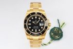 Rolex Submariner Date 40 Swiss 2836/3135 Watch -  Solid Ceramic Bezel Steel plated Gold Case Watch